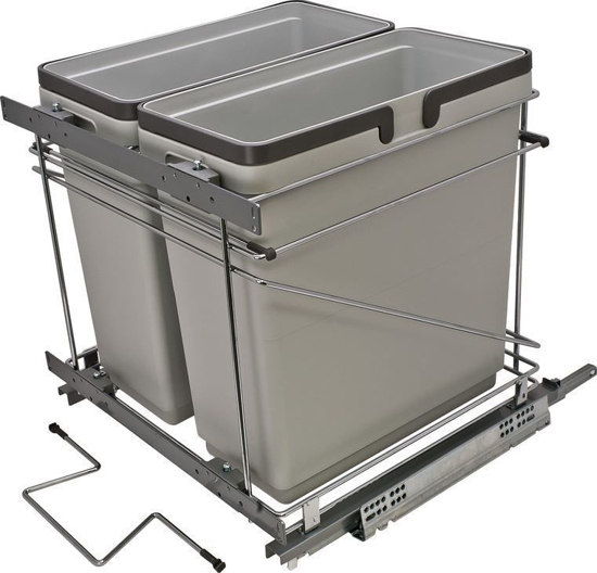 Picture of Salice Waste Bin Double - 35 qt., Bottom Mount (21" base)