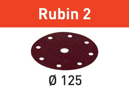 Picture of Abrasive sheet Rubin 2 STF D125/8 P80 RU2/10