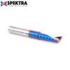 Picture of 51414-K Solid Carbide CNC Spektra™ Extreme Tool Life Coated Spiral 'O' Flute, Plastic Cutting 3/8 Dia x 1-1/8 x 3/8 Inch Shank Up-Cut Router Bit